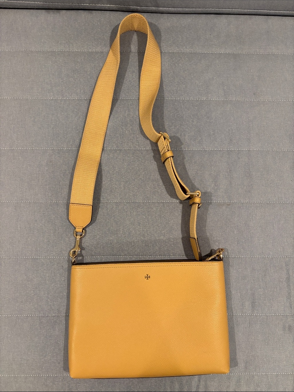Tory Light Brown Crossbody Shoulder Bag - Sleek Everyday Style